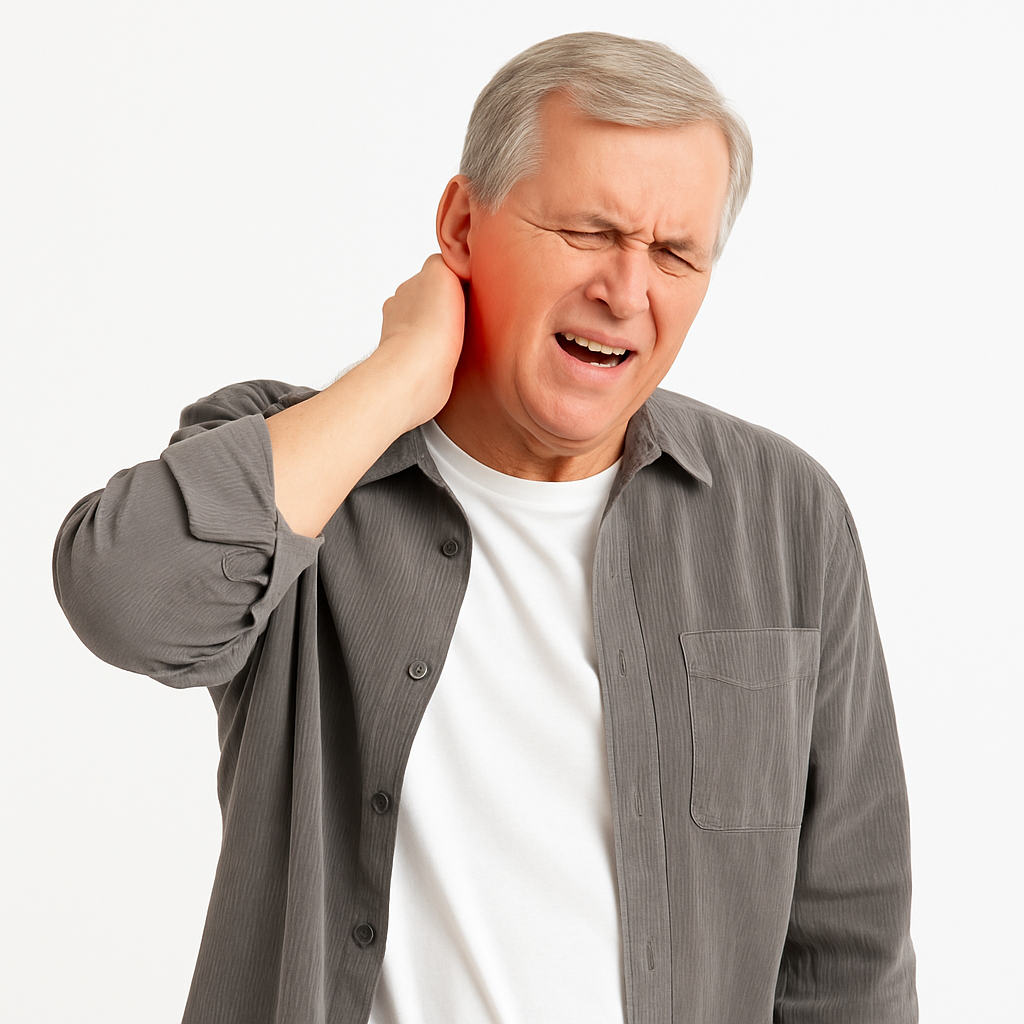 Person struggling with pain